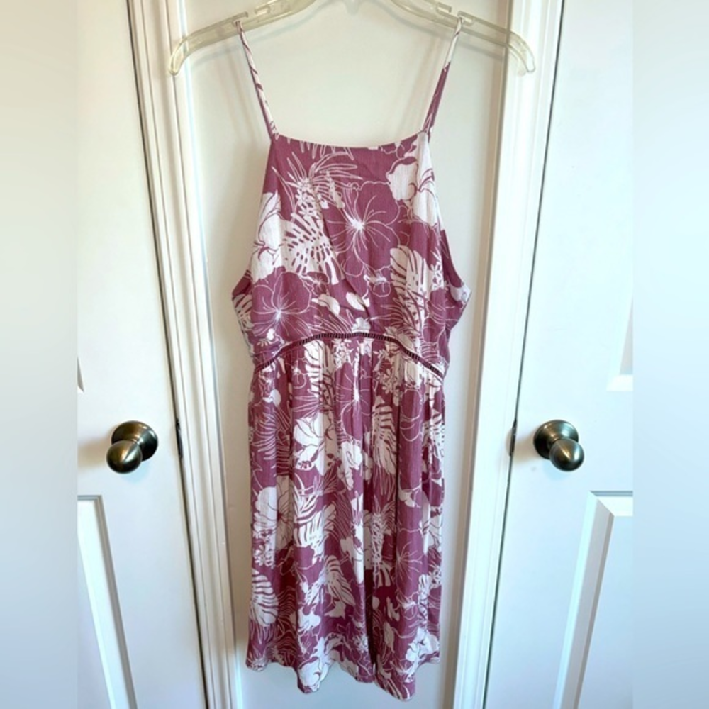 Papermoon‎ tropical floral, spaghetti strap dress - sz SMALL